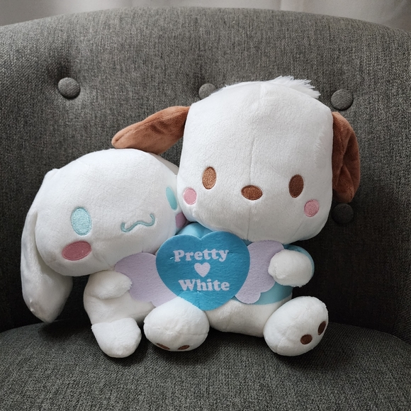 Cinnamoroll and Pochacco Heart Plushy (Sanrio) - Picture 1 of 4